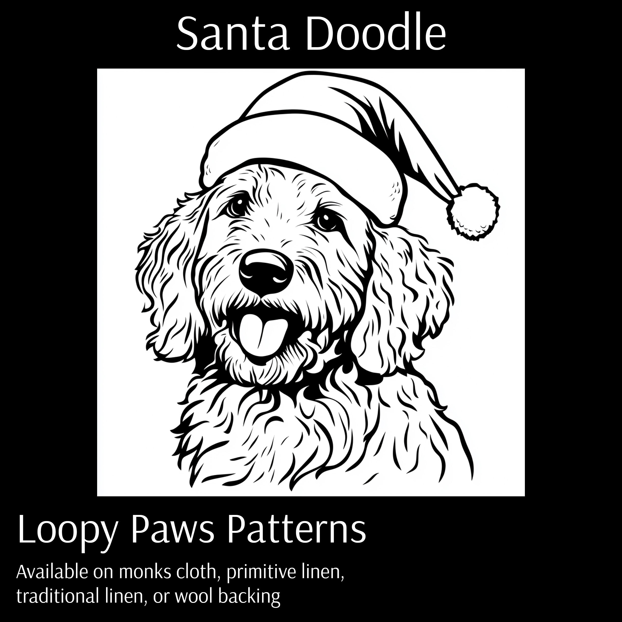 Santa Doodle - Loopy Paws Pattern